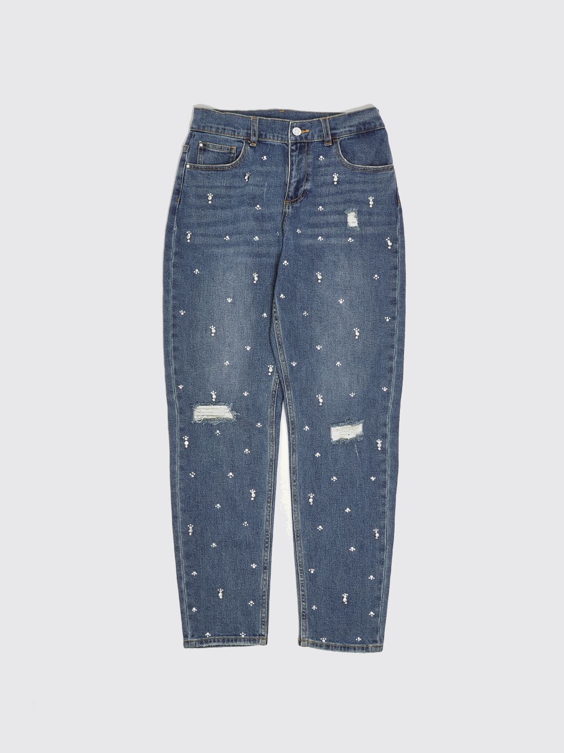 LIU JO Jeans in denim stretch con applicazioni