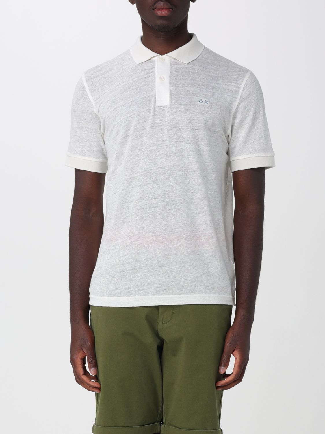 SUN68 Polo Shirt Men color White