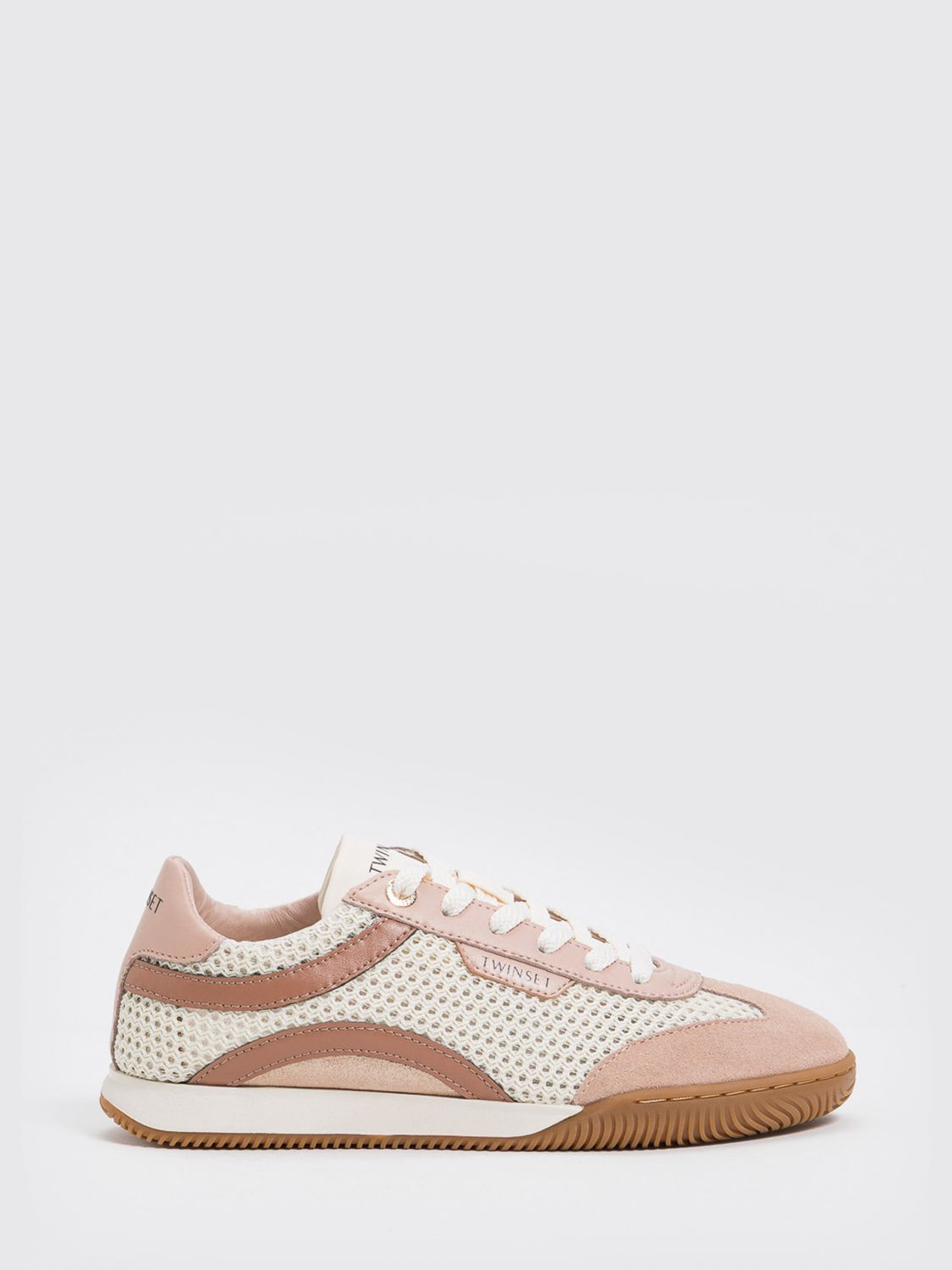 Twinset Leather and Mesh Sneakers