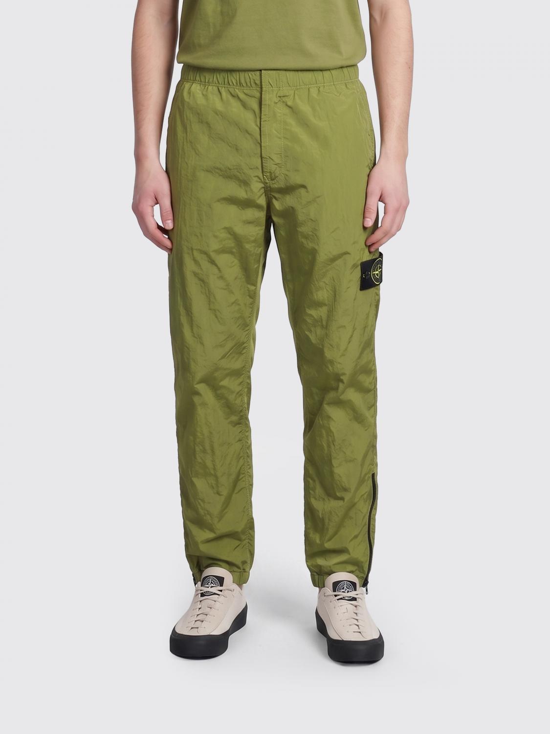 STONE ISLAND Technical Fabric Cargo Trousers with Elasticated Waist　STONE ISLAND ウエストゴム付きテクニカルファブリックカーゴパンツ STONE