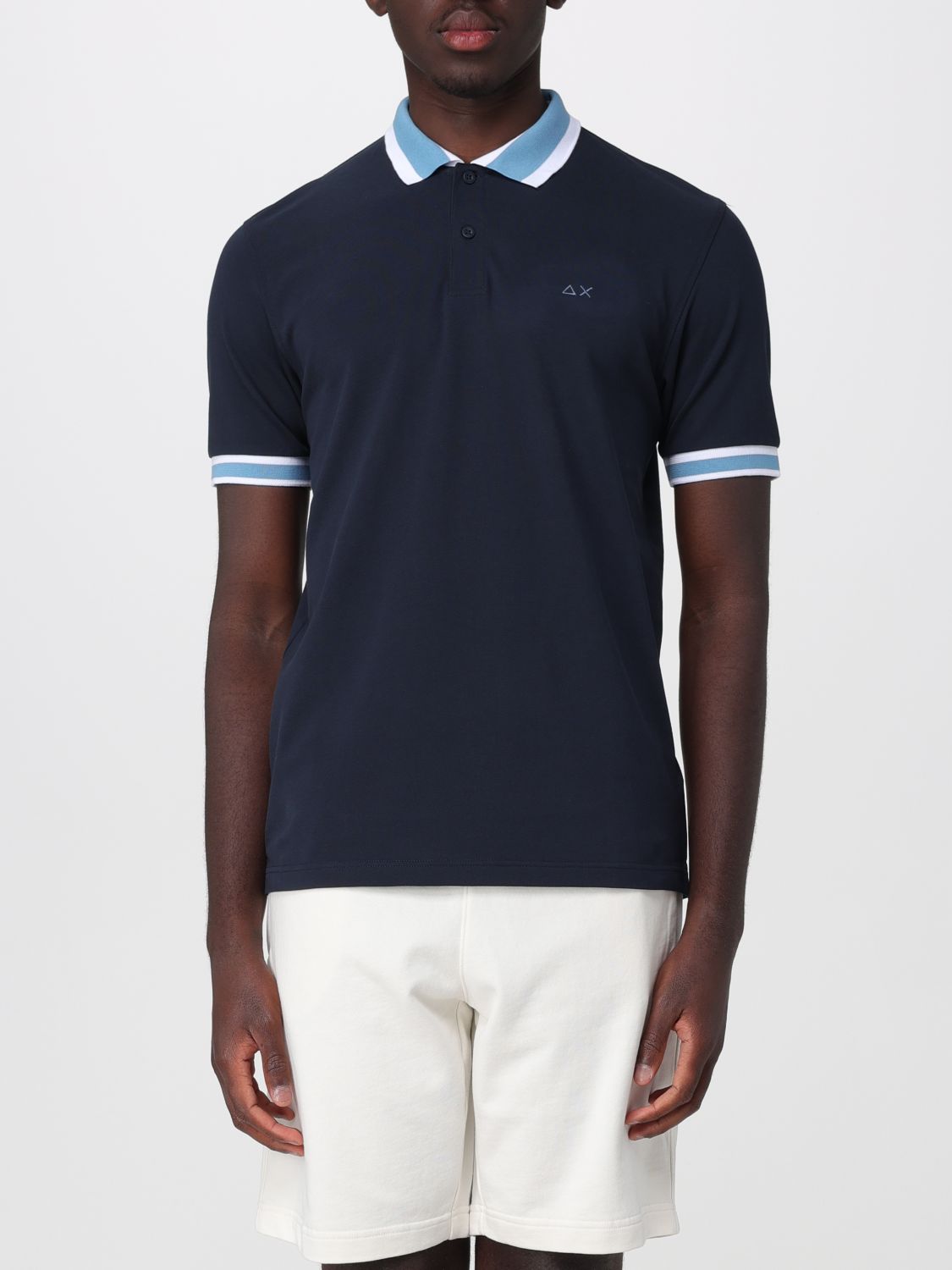 SUN68 Polo in cotone con logo
