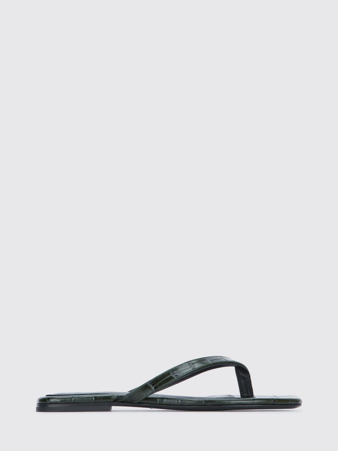 Toteme TOTEME Croc-Print Leather Flip-Flops　TOTEME クロコプリント レザー ビーチサンダル