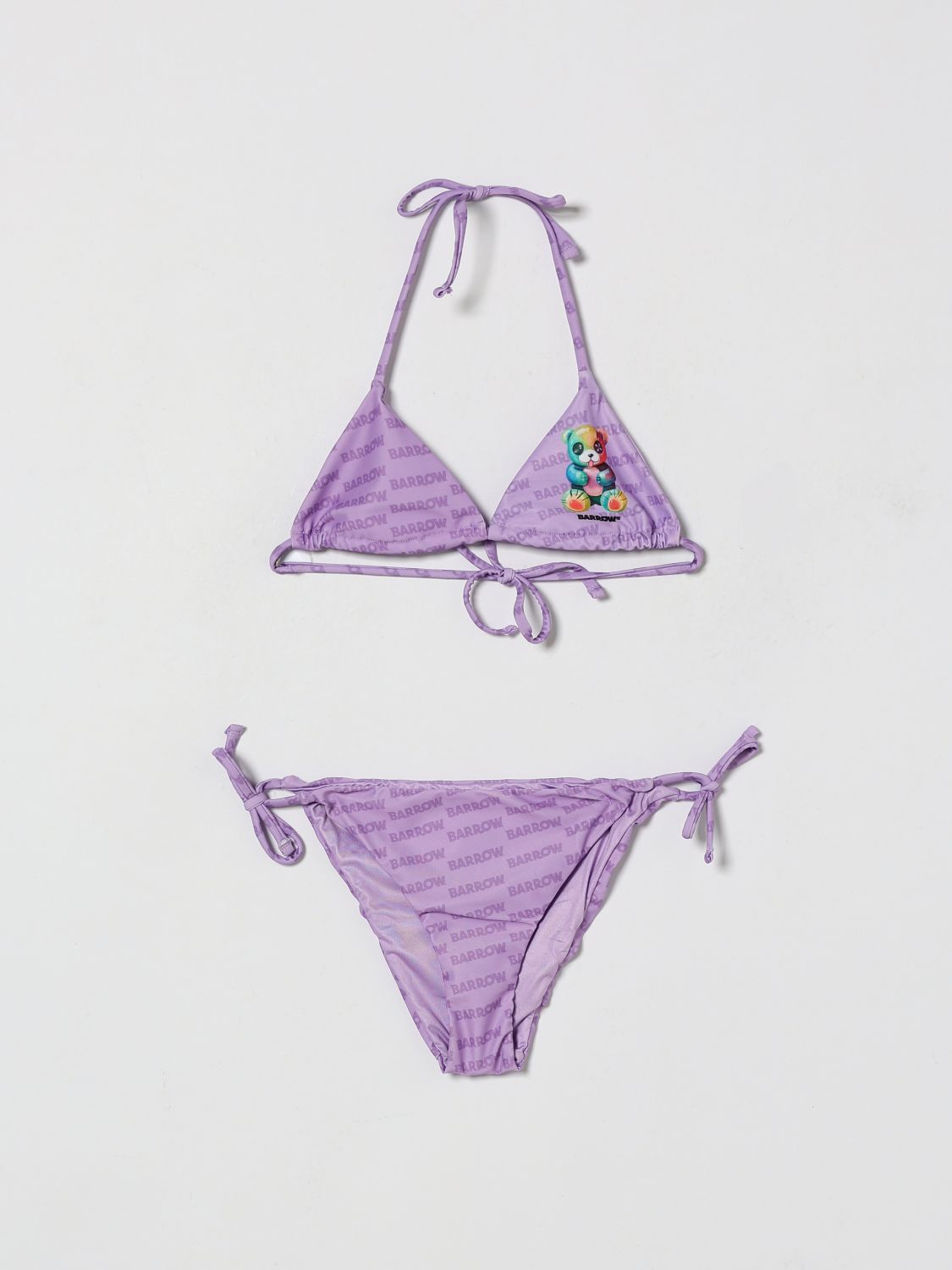 BARROW KIDS Triangel-Bikini für Mädchen mit Teddybär-Print und Kontrastlogo