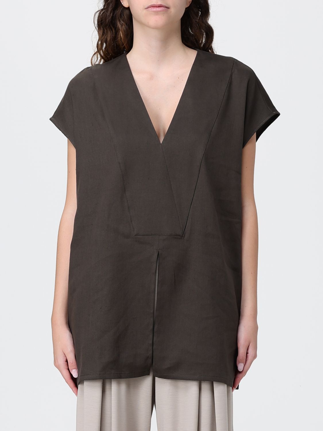 ROBERTO COLLINA Top Woman color Brown