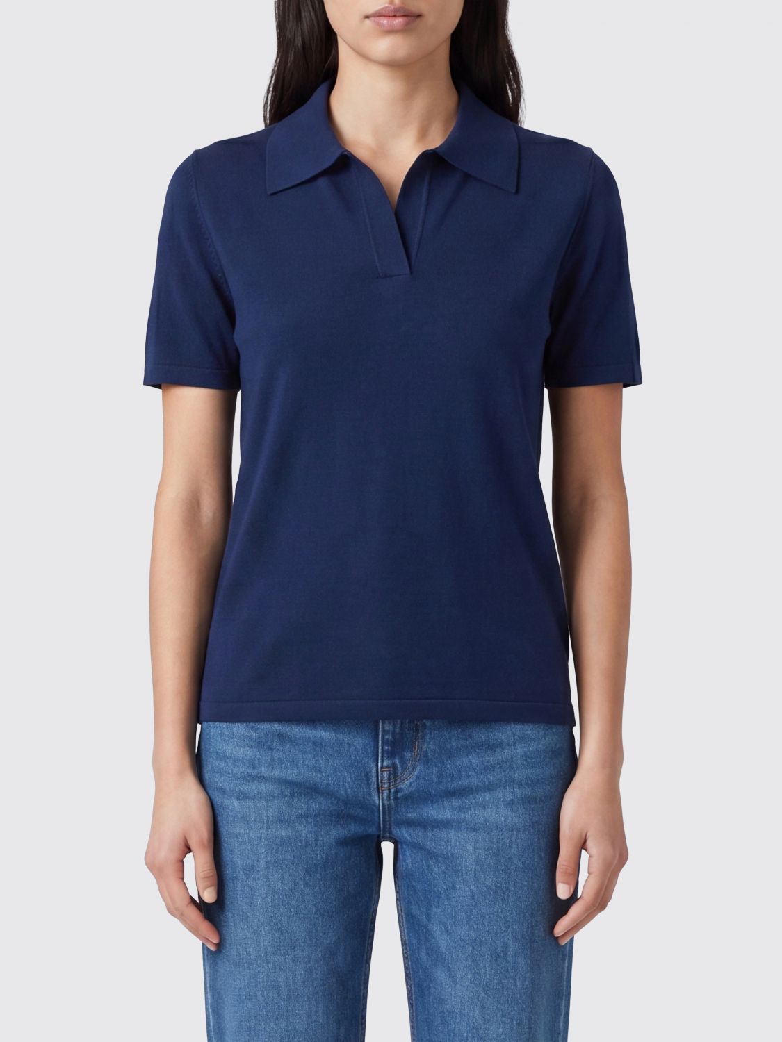 ROBERTO COLLINA Polo Shirt Woman color Black