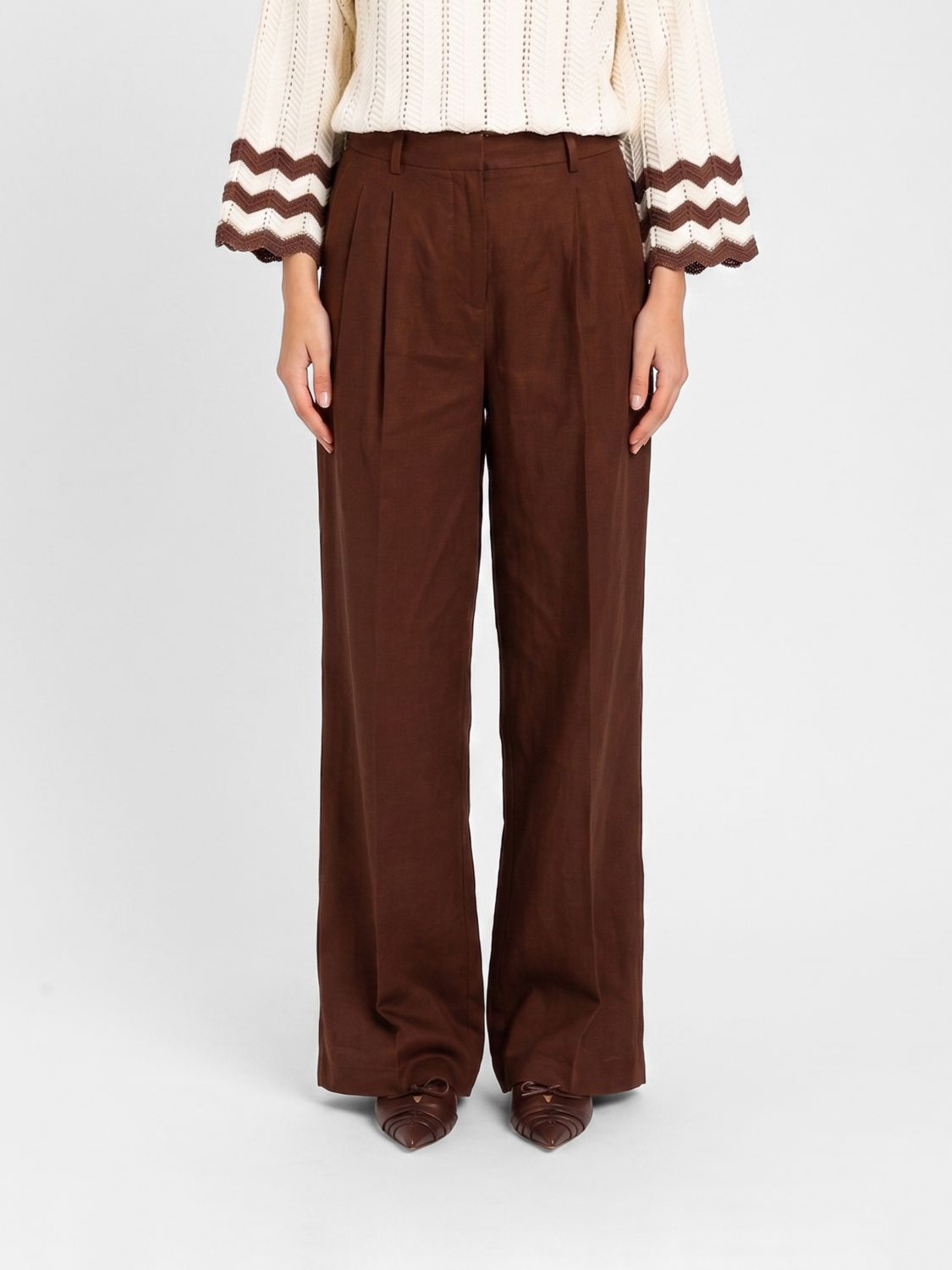 Actitude Twinset Klassische Hose aus Leinenmischung
