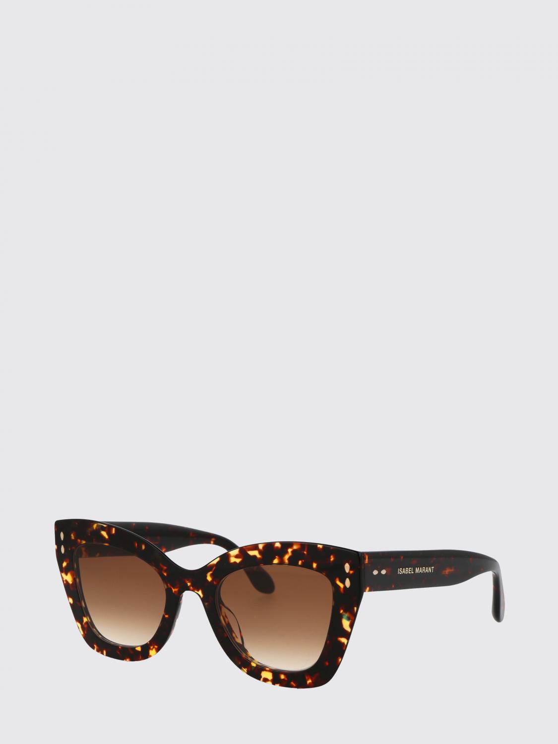 ISABEL MARANT Occhiali da sole cat-eye con stampa tartarugata e lenti ambrate