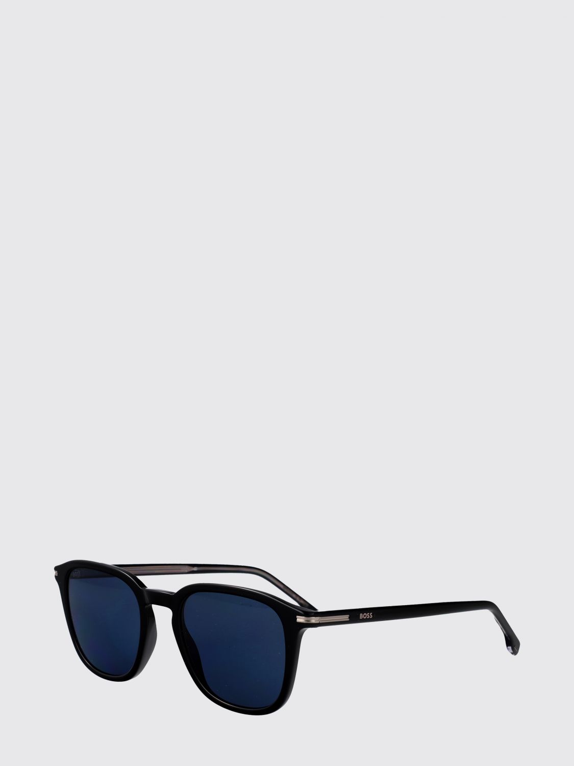 BOSS Aviator Sunglasses in Acetate with Rounded Shape and Logo