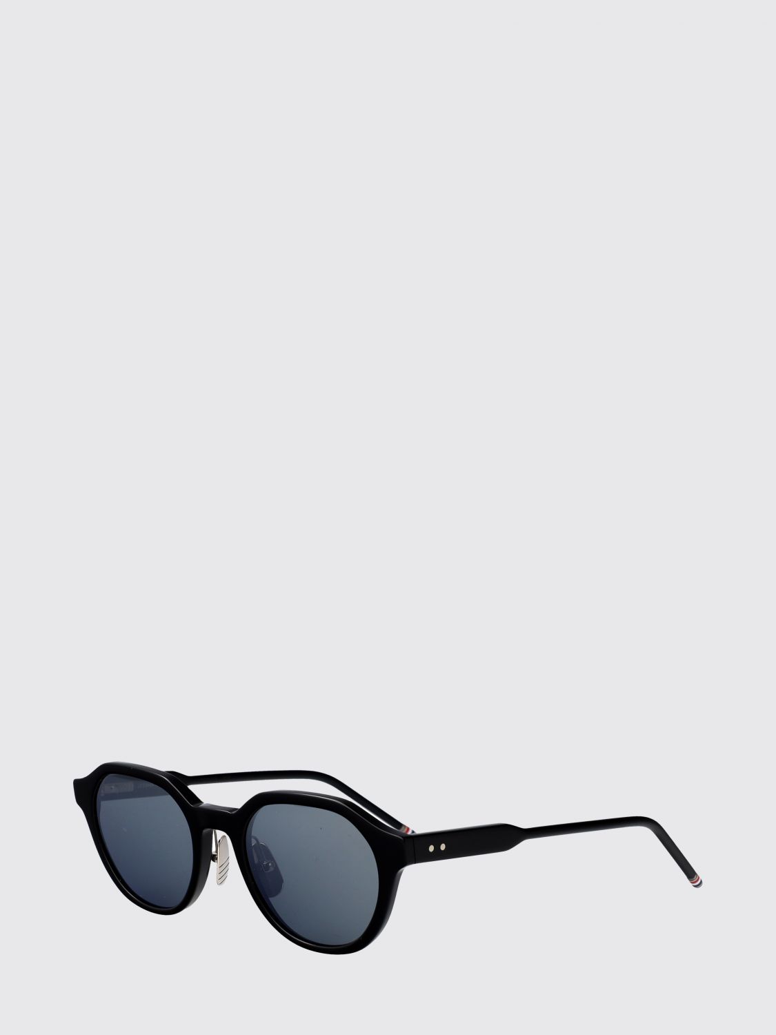 THOM BROWNE acetate aviator sunglasses with flag detail