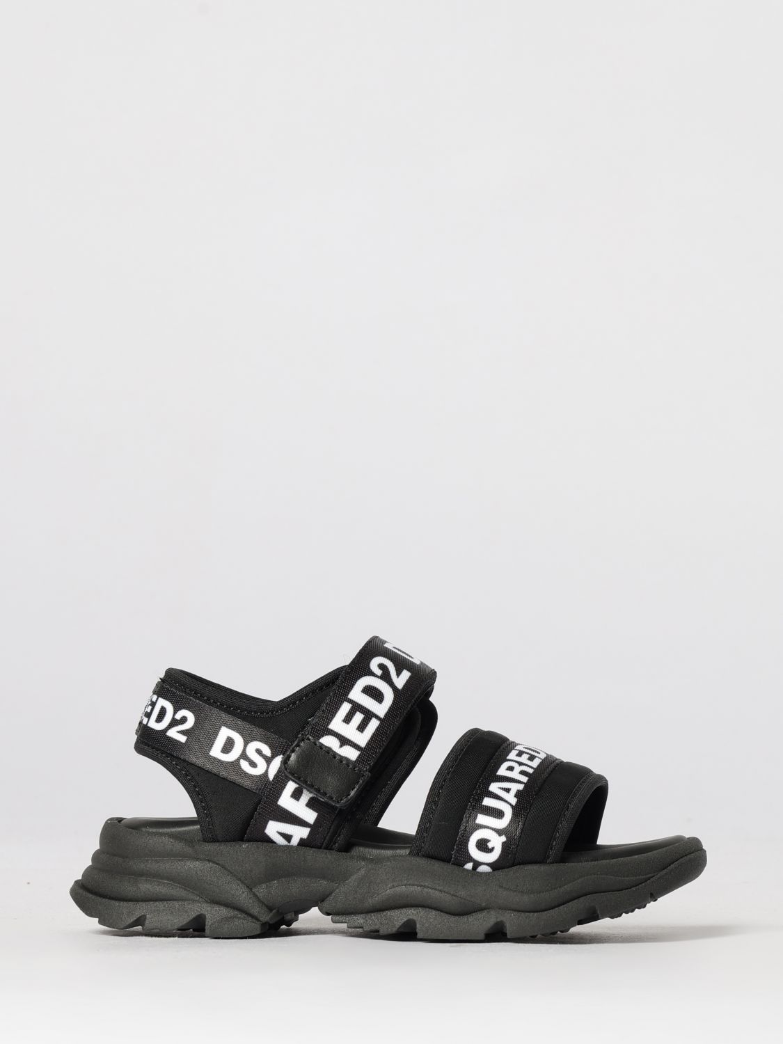 DSQUARED2 Jungen-Sandalen aus Neopren mit Logo-Print und Klettverschluss