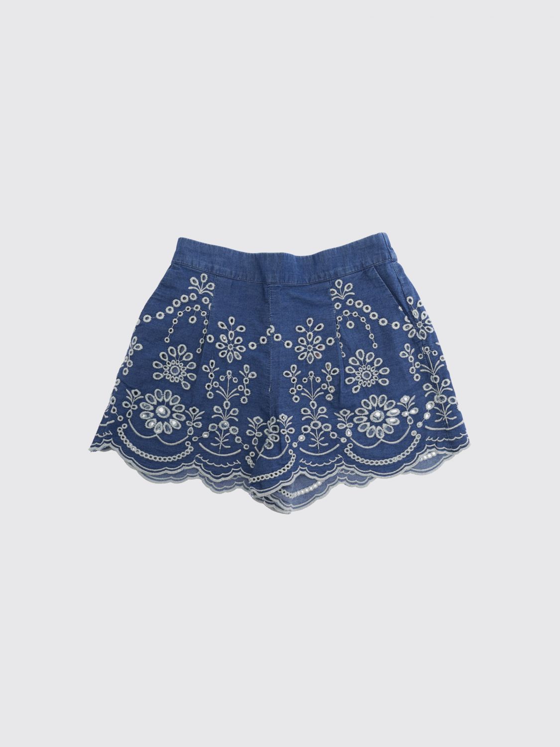 MC2 SAINT BARTH Bestickte Baumwollshorts für Jungen mit elastischem Bund