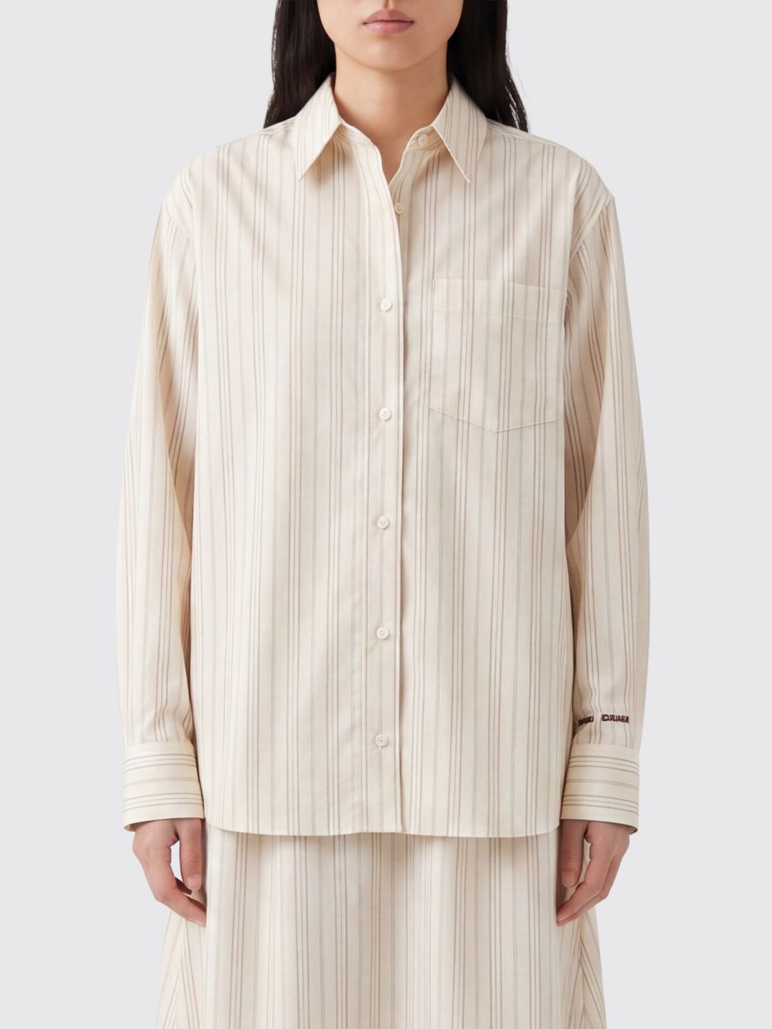 SAMSOE SAMSOE Shirt Woman color Yellow Cream