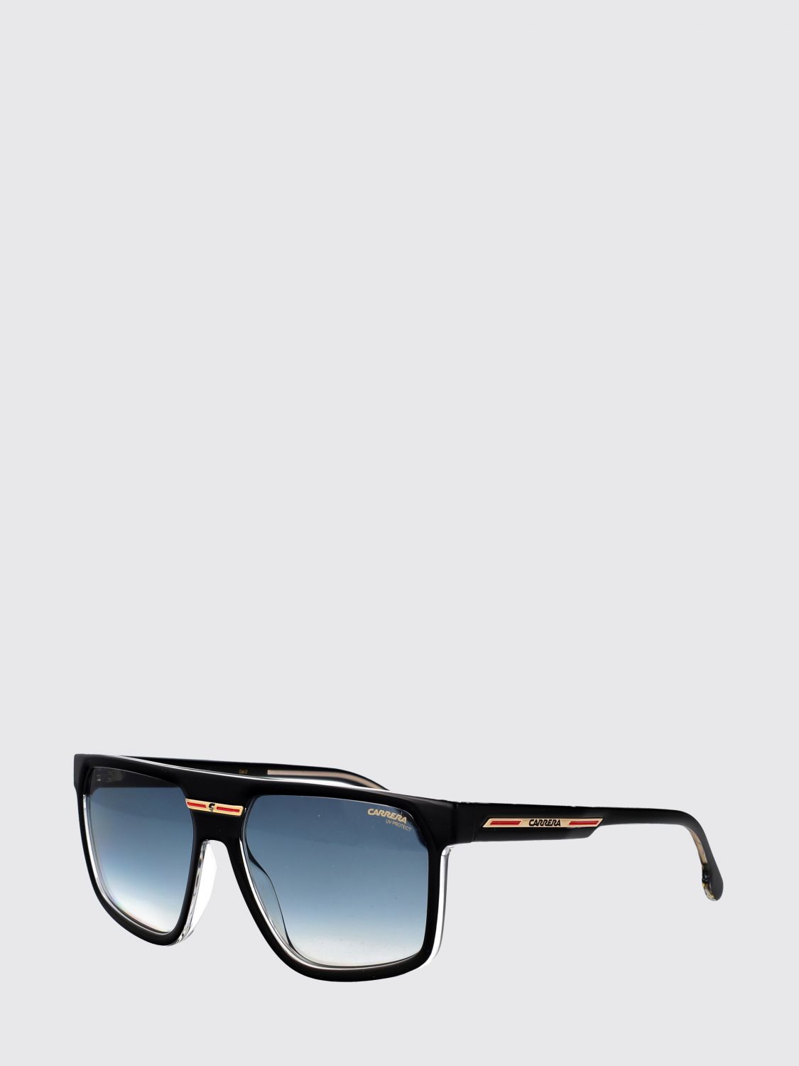 CARRERA Rectangular Aviator Sunglasses in Eco-Polyamide with Amber Lenses