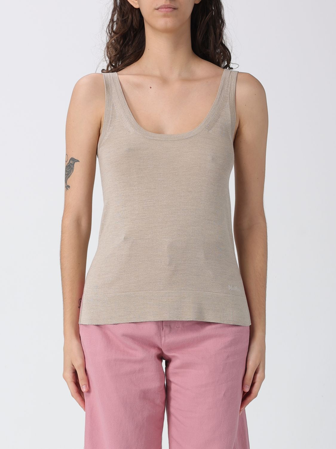 Max Mara MAX MARA Cotton Tank Top　MAX MARA コットンタンクトップ