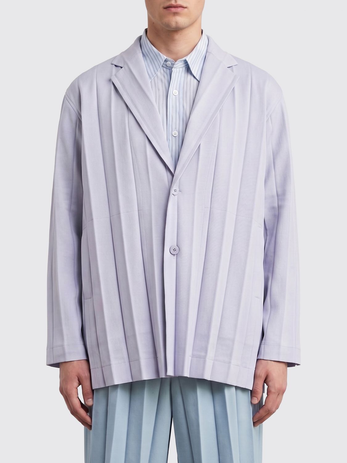 HOMME PLISSE' ISSEY MIYAKE Jacket Men color Blue