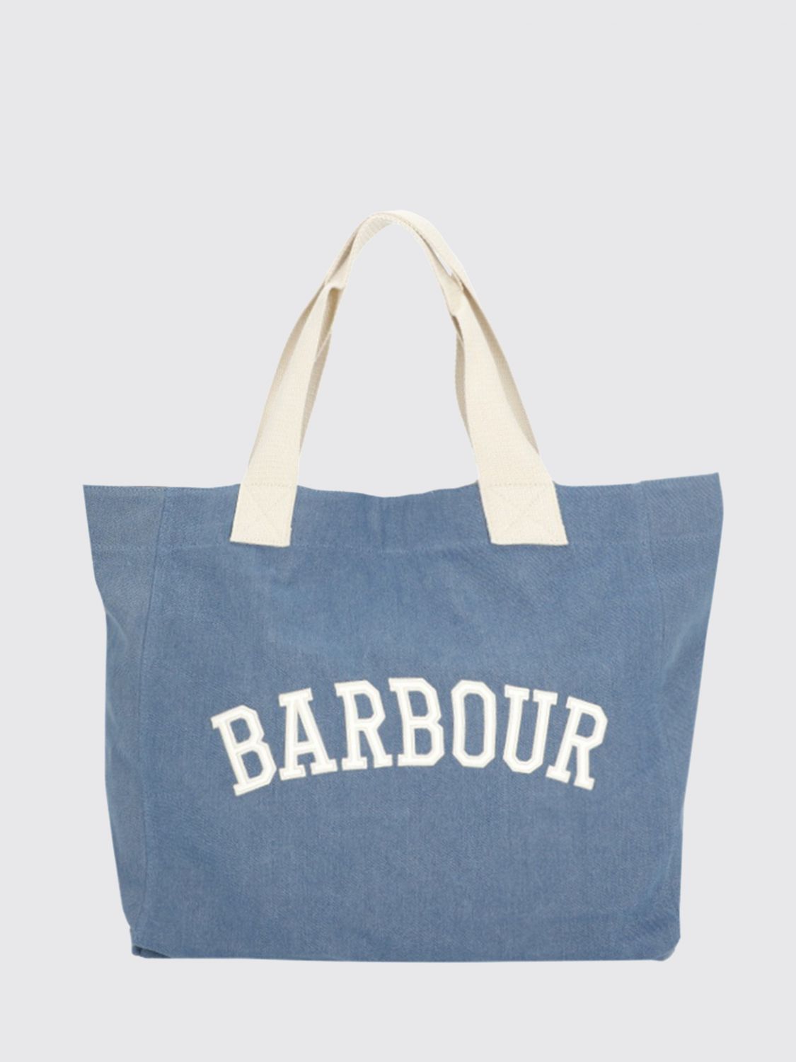 BARBOUR Emily Bag in Cotton Denim with Embroidered Logo　BARBOUR エミリー バッグ コットンデニム 刺繍ロゴ入り BARBOUR