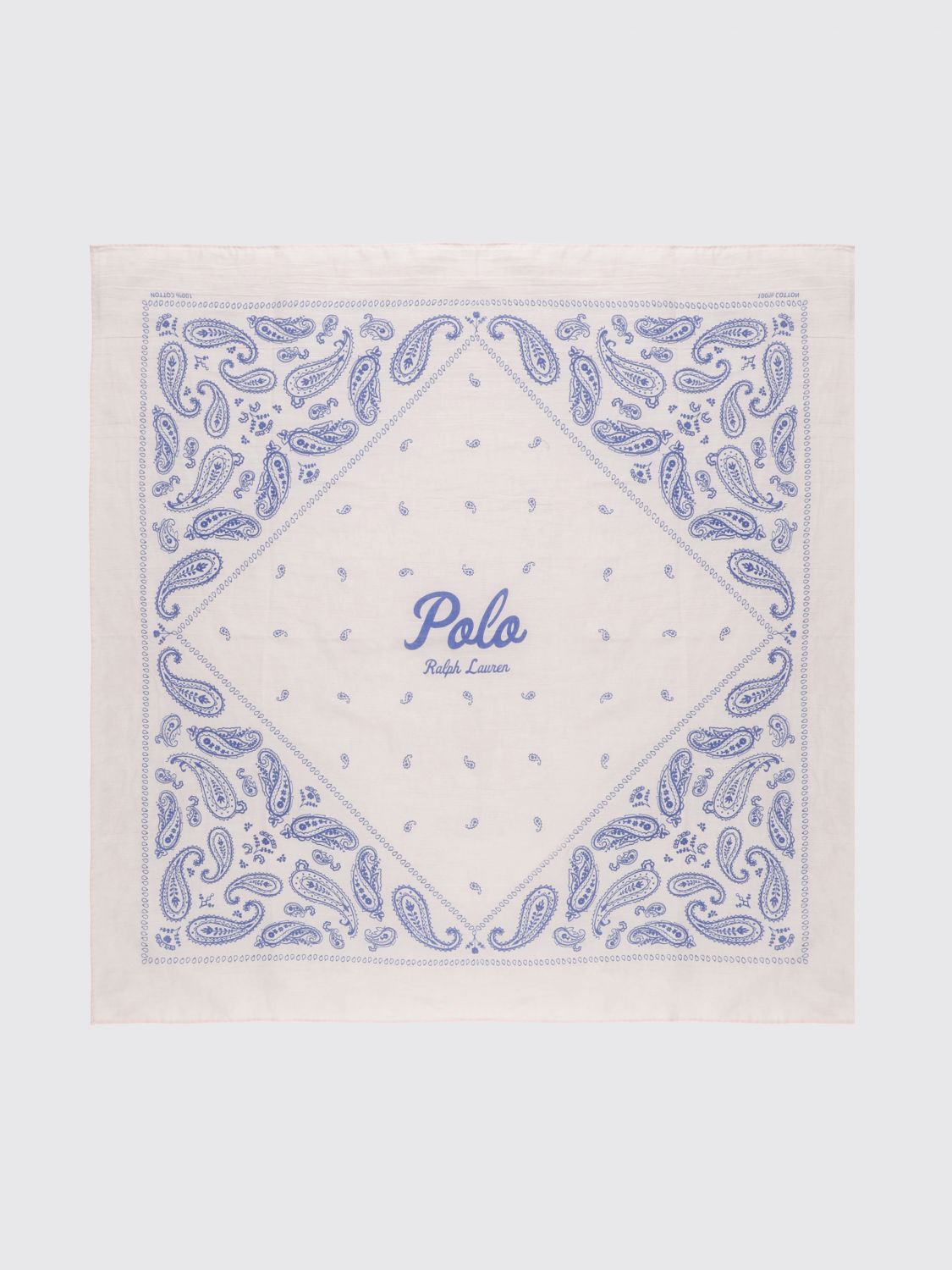 POLO RALPH LAUREN Bandana in cotone con stampa Paisley