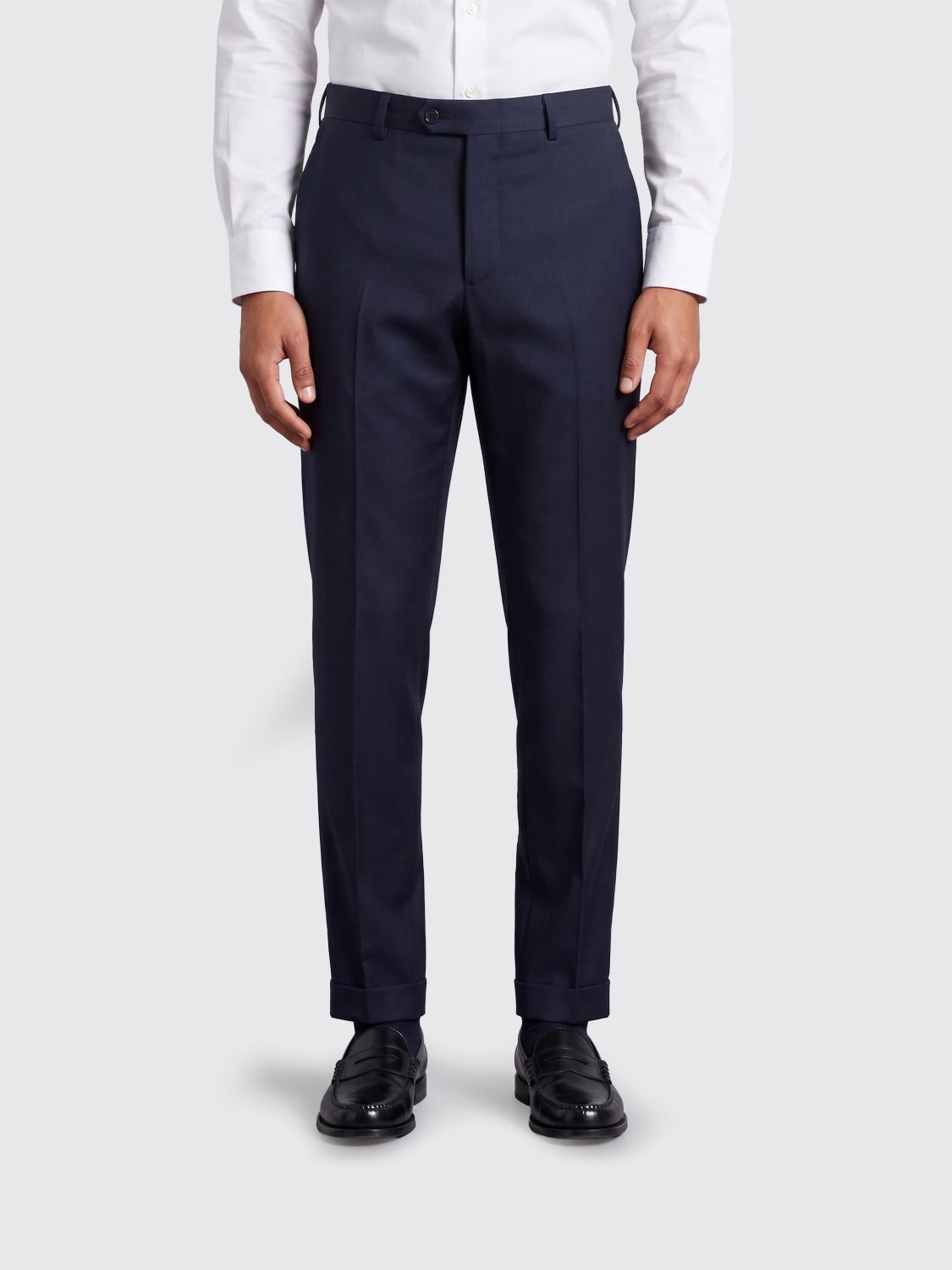 Incotex Slim Fit Tailored Trousers in Pure Virgin Wool