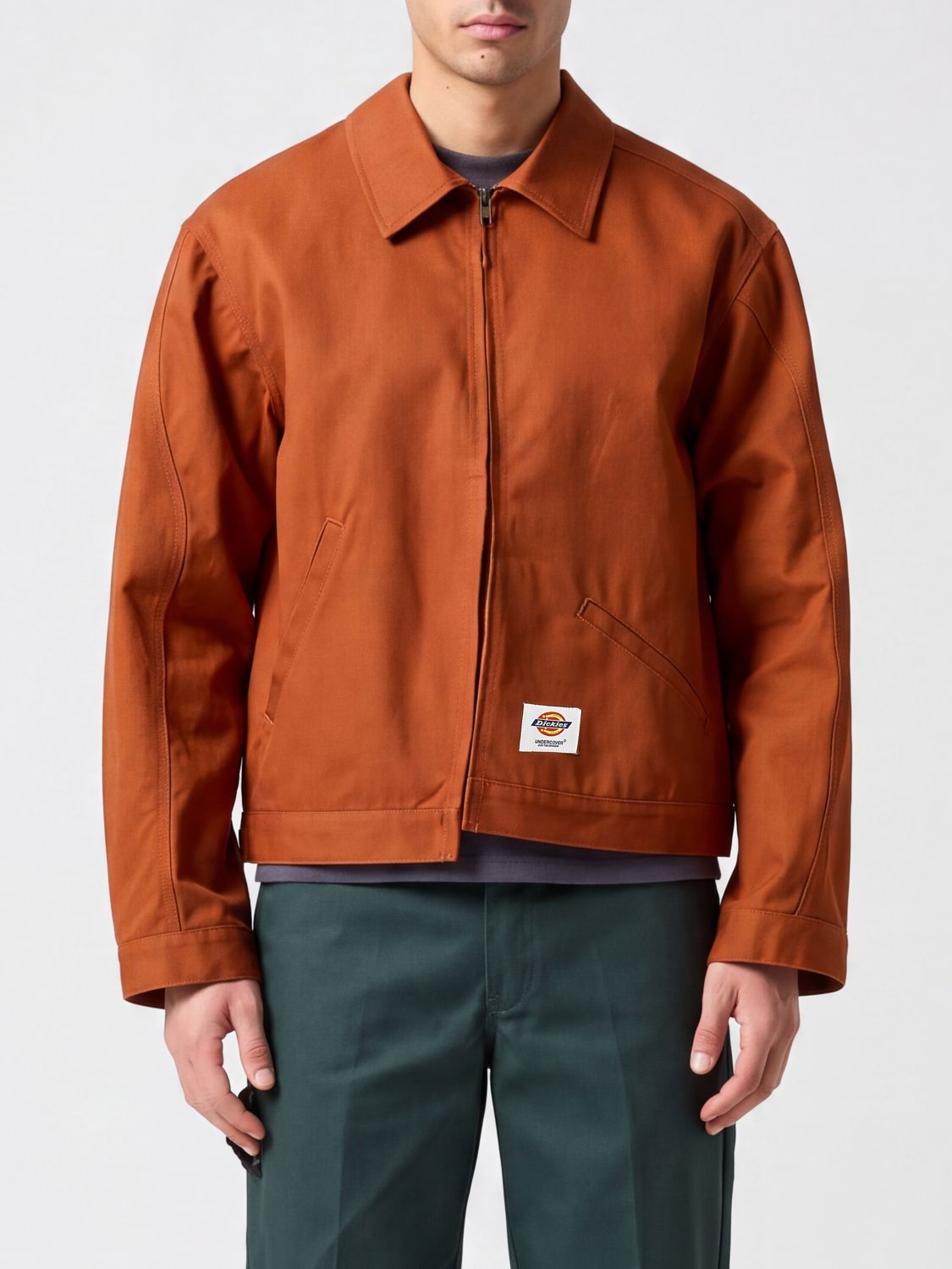 UNDERCOVER Cotton-Blend Shirt Jacket with Zip Closure and Pockets　UNDERCOVER コットンブレンド シャツ ジャケット、ジッパー開閉、ポケット付き UNDERCOVER