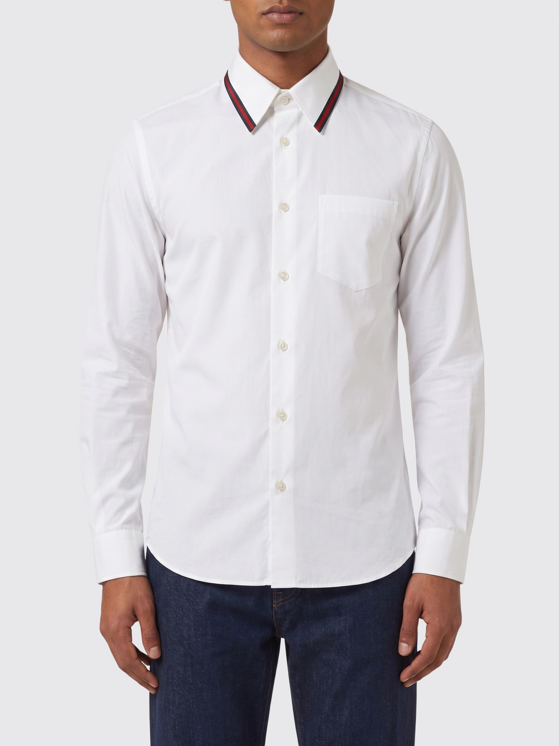 GUCCI Slim-Fit-Hemd aus Baumwollmischung mit französischem Kragen