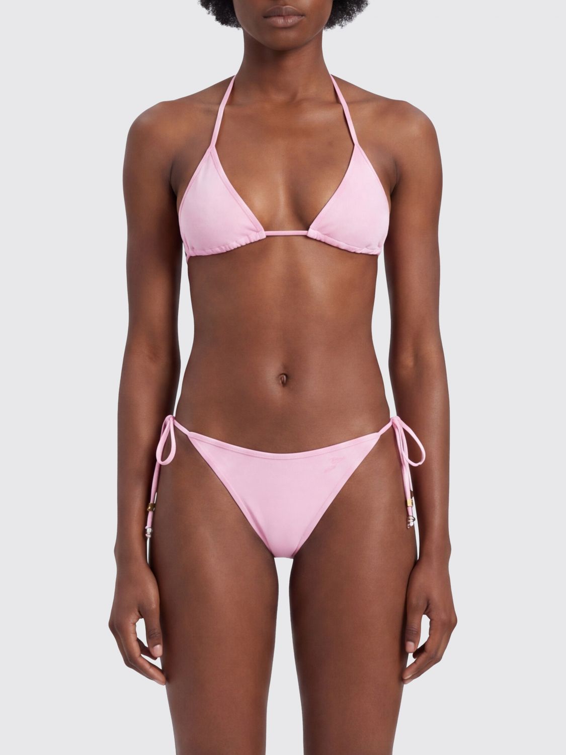 JACQUEMUS JACQUEMUS Triangle Bikini Top in Technical Fabric with Thin Straps　JACQUEMUS テクニカルファブリック製トライアングルビキニトップ、細いストラップ付き