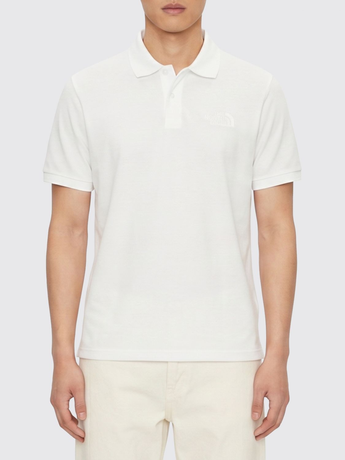 THE NORTH FACE Essential Kurzarm-Polohemd aus Baumwolle mit gesticktem Logo