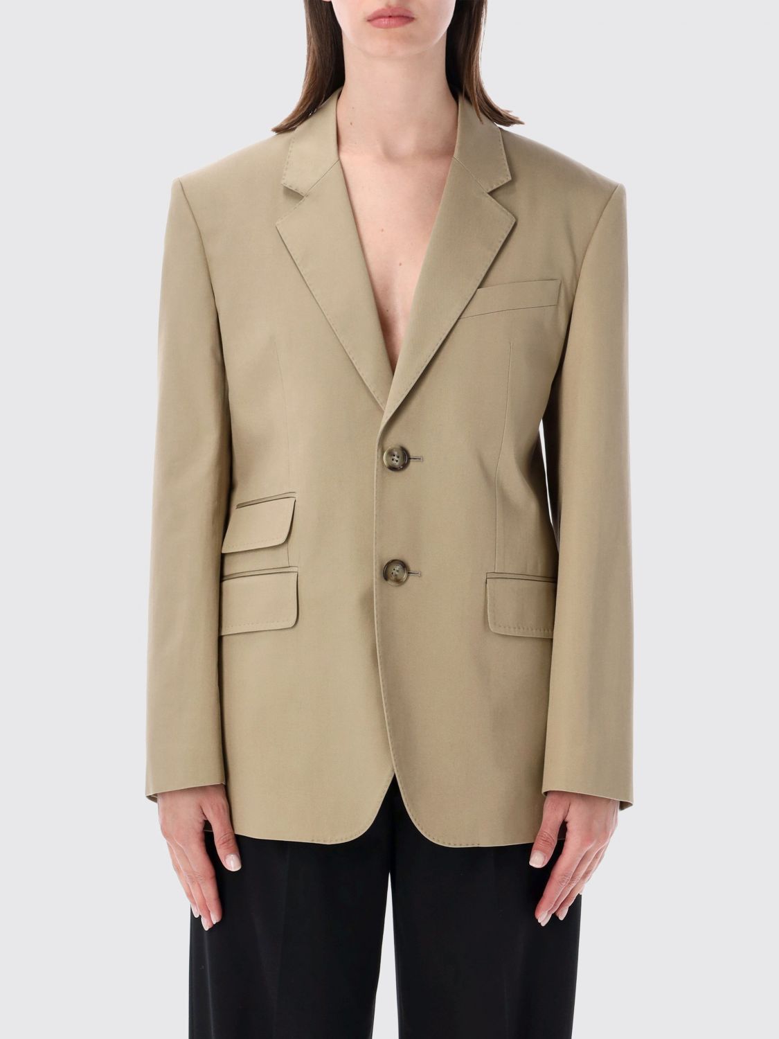 AMI PARIS Jacket Woman color Beige