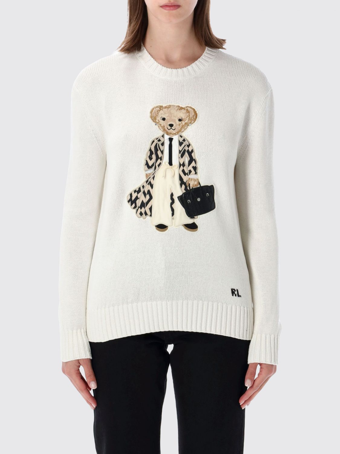 RALPH LAUREN Sweater Woman color White