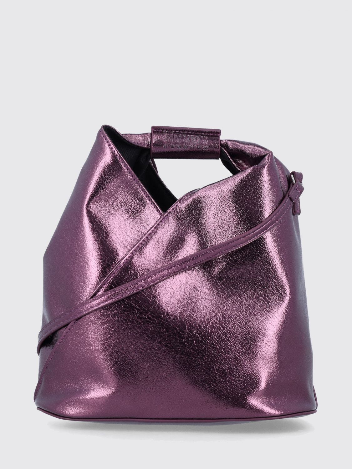 MM6 MAISON MARGIELA Japanese Mini Handbag with White Stitch logo　MM6 MAISON MARGIELA ホワイトステッチロゴ入り日本製ミニハンドバッグ MM6