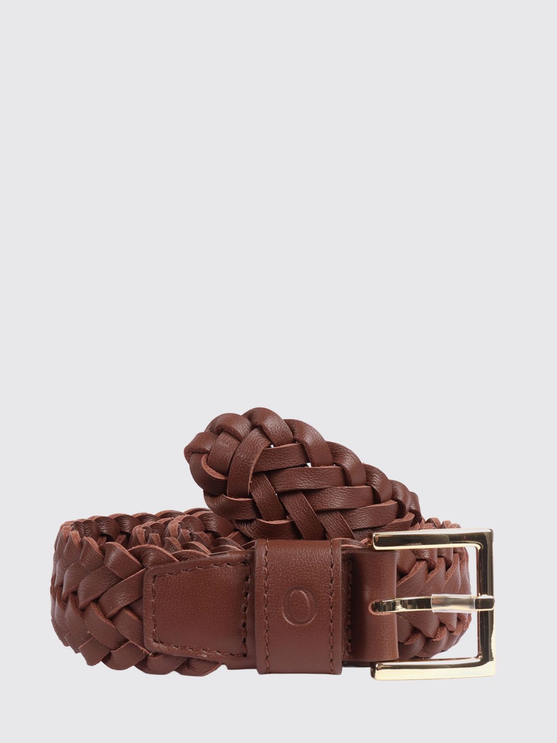 Orciani Braided Belt In Brown