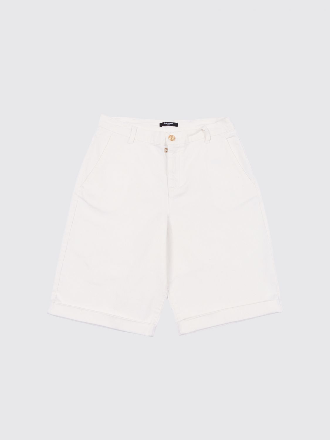 BALMAIN Pants Kids color White