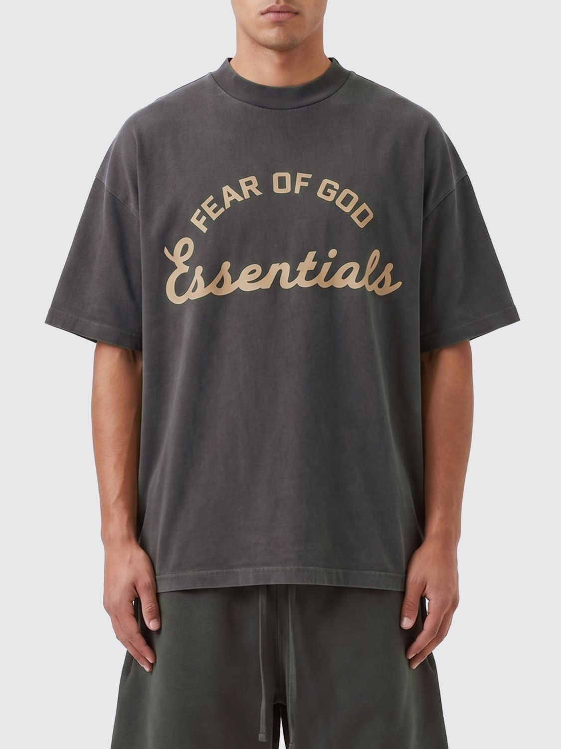 Fear Of God Essentials Relaxed Fit Cotton T-shirt with Contrast Logo