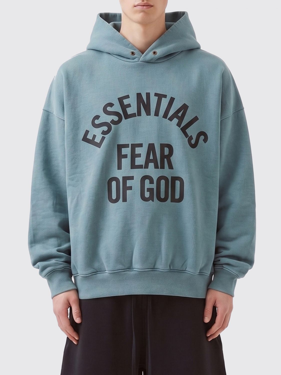 FEAR OF GOD ESSENTIALS Relaxed Fit Baumwoll-Hoodie mit Logo