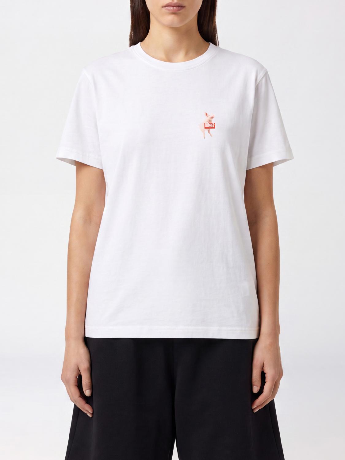 DIESEL T-Shirts Donna colore Bianco