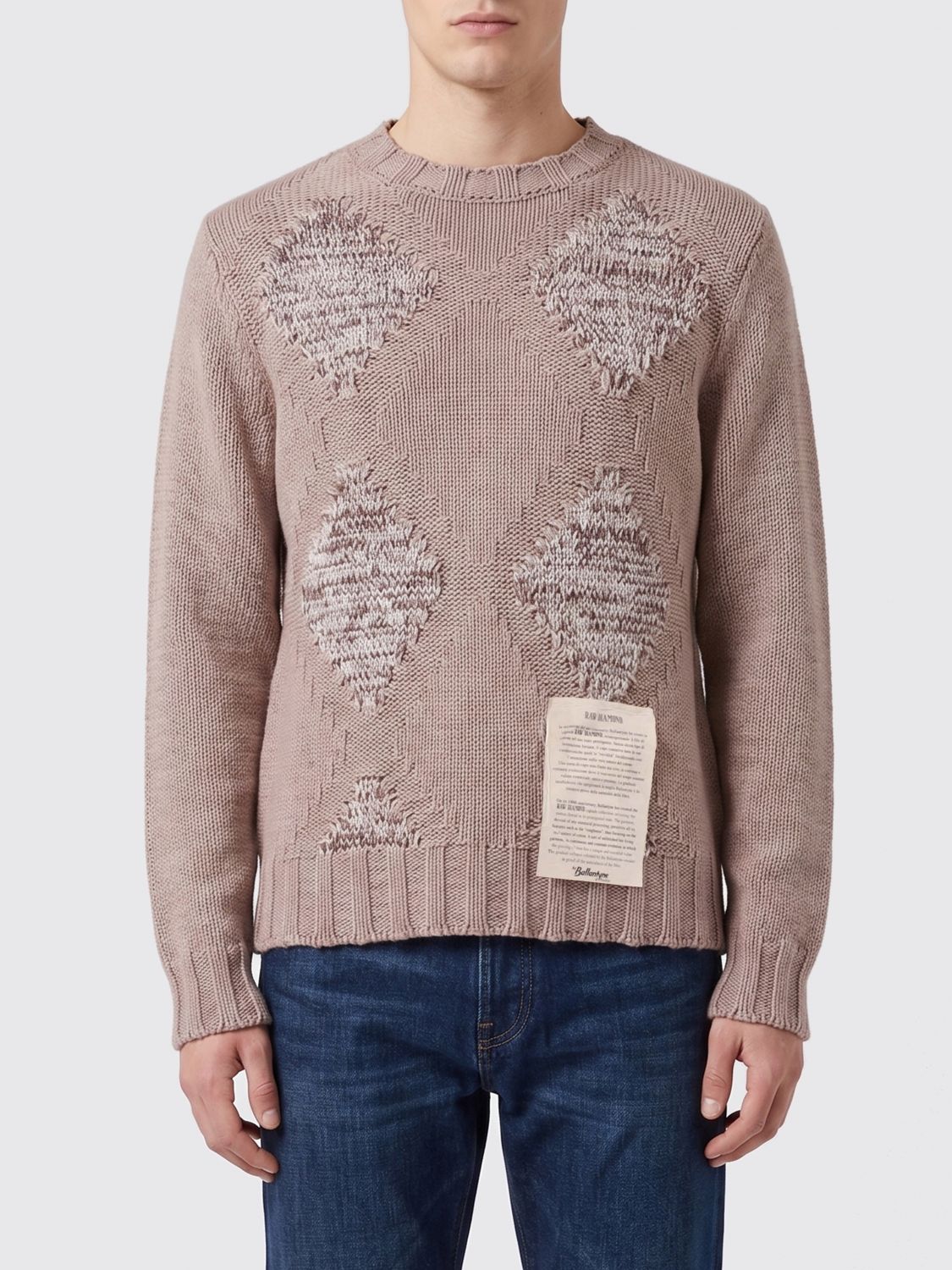 Ballantyne Maglia in misto cotone con rotture