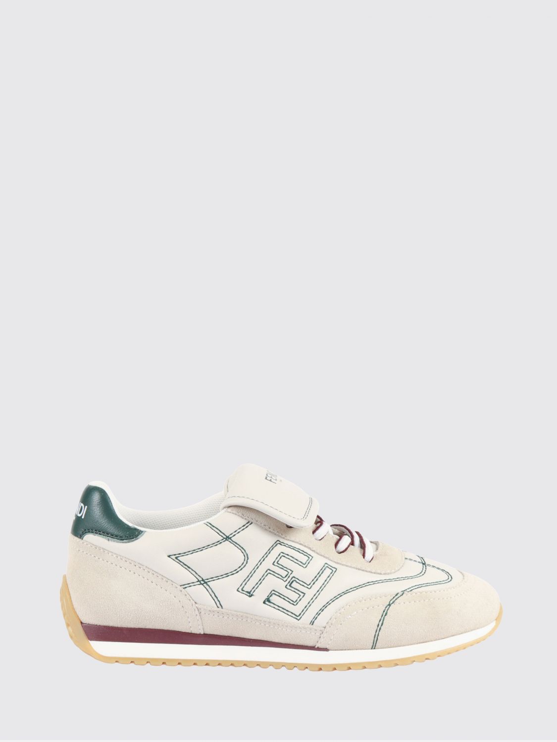 FENDI Sneakers in pelle con monogram FF ricamato