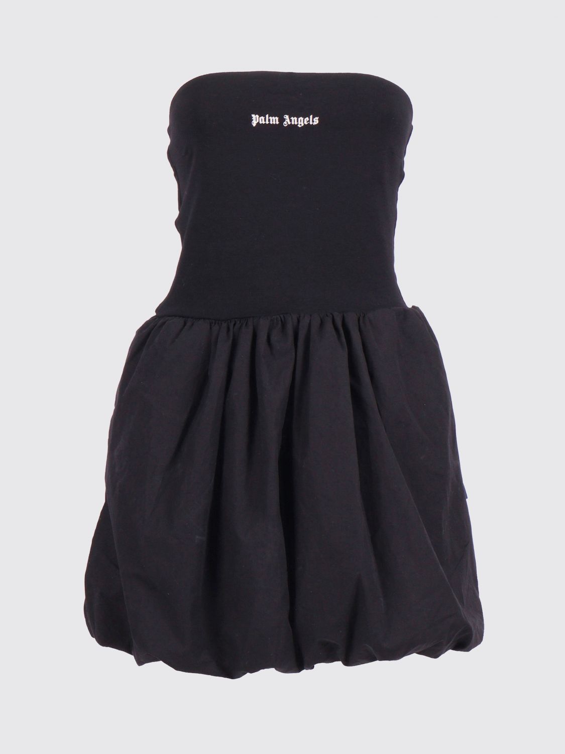 PALM ANGELS Viscose And Cotton Mini Dress　PALM ANGELS ビスコース & コットン ミニドレス PALM