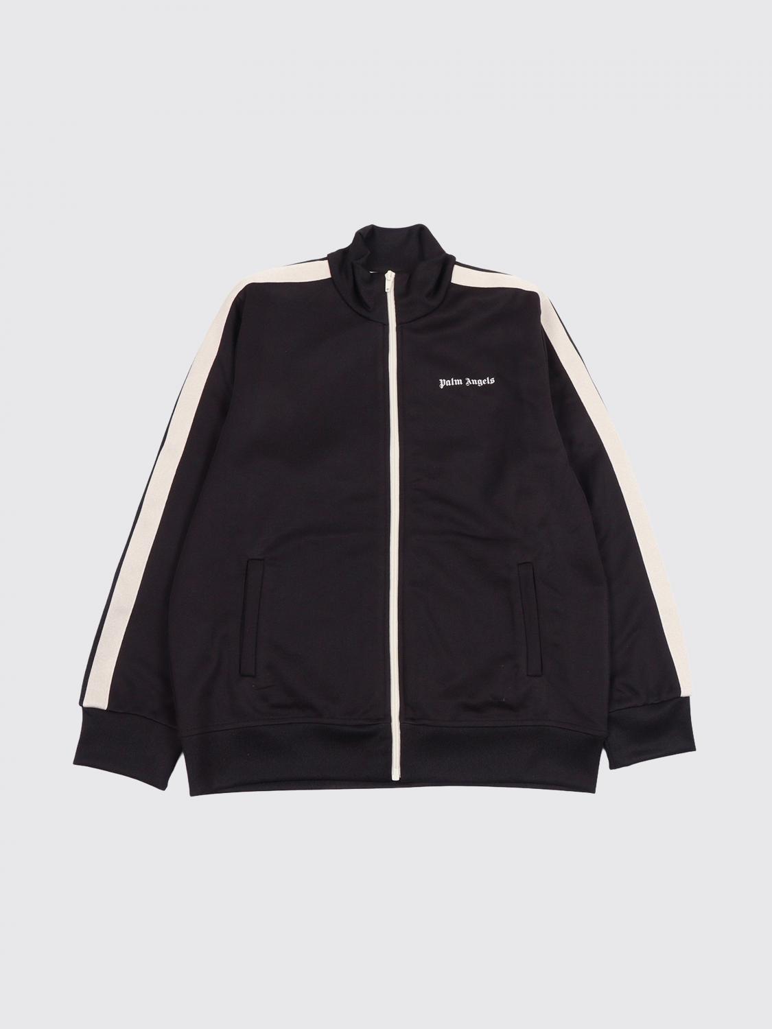 PALM ANGELS Cotton Blend Sweatshirt With Logo　PALM ANGELS ロゴ入りコットンブレンドスウェットシャツ PALM