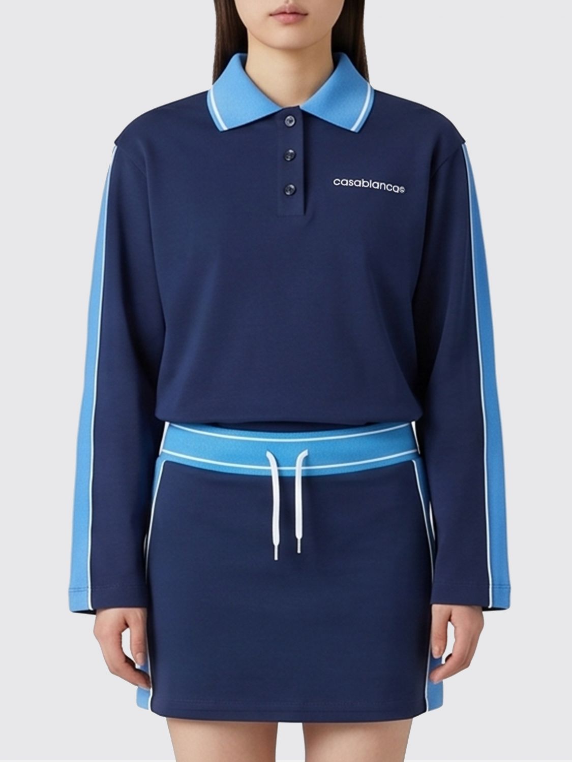 CASABLANCA Top Donna colore Blue Navy