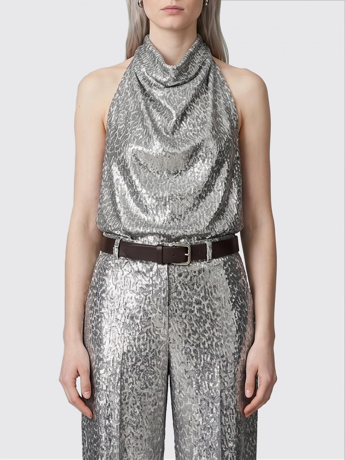 STELLA MCCARTNEY Top Donna colore Argento