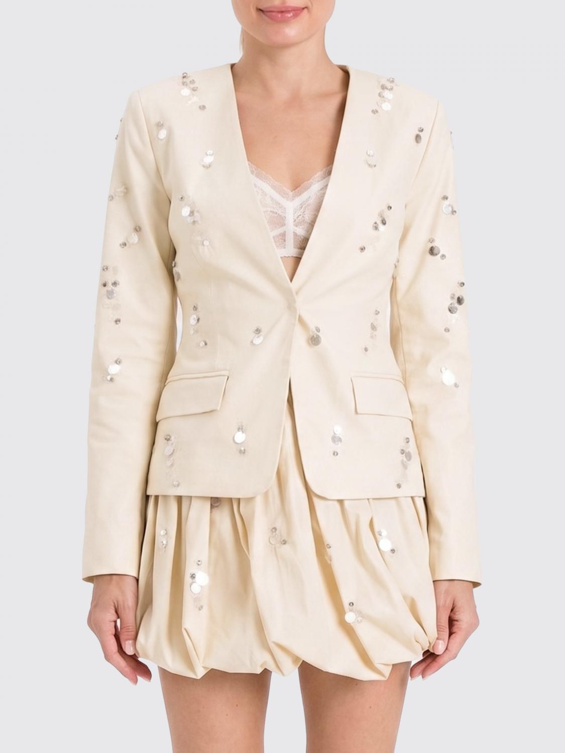 Actitude Twinset Blazer in cotone con paillettes