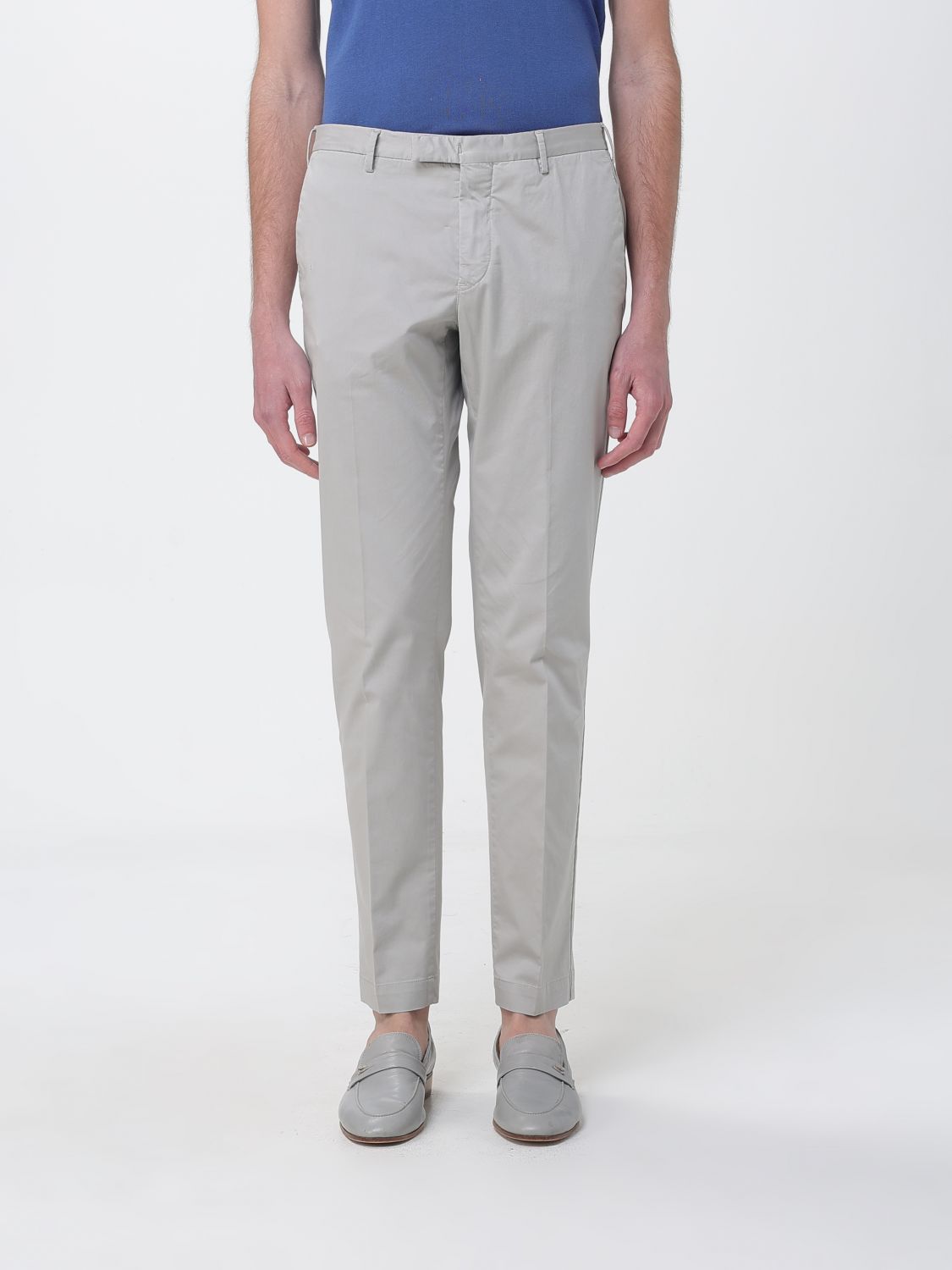 Pt Torino Stretch Cotton Chino Trousers