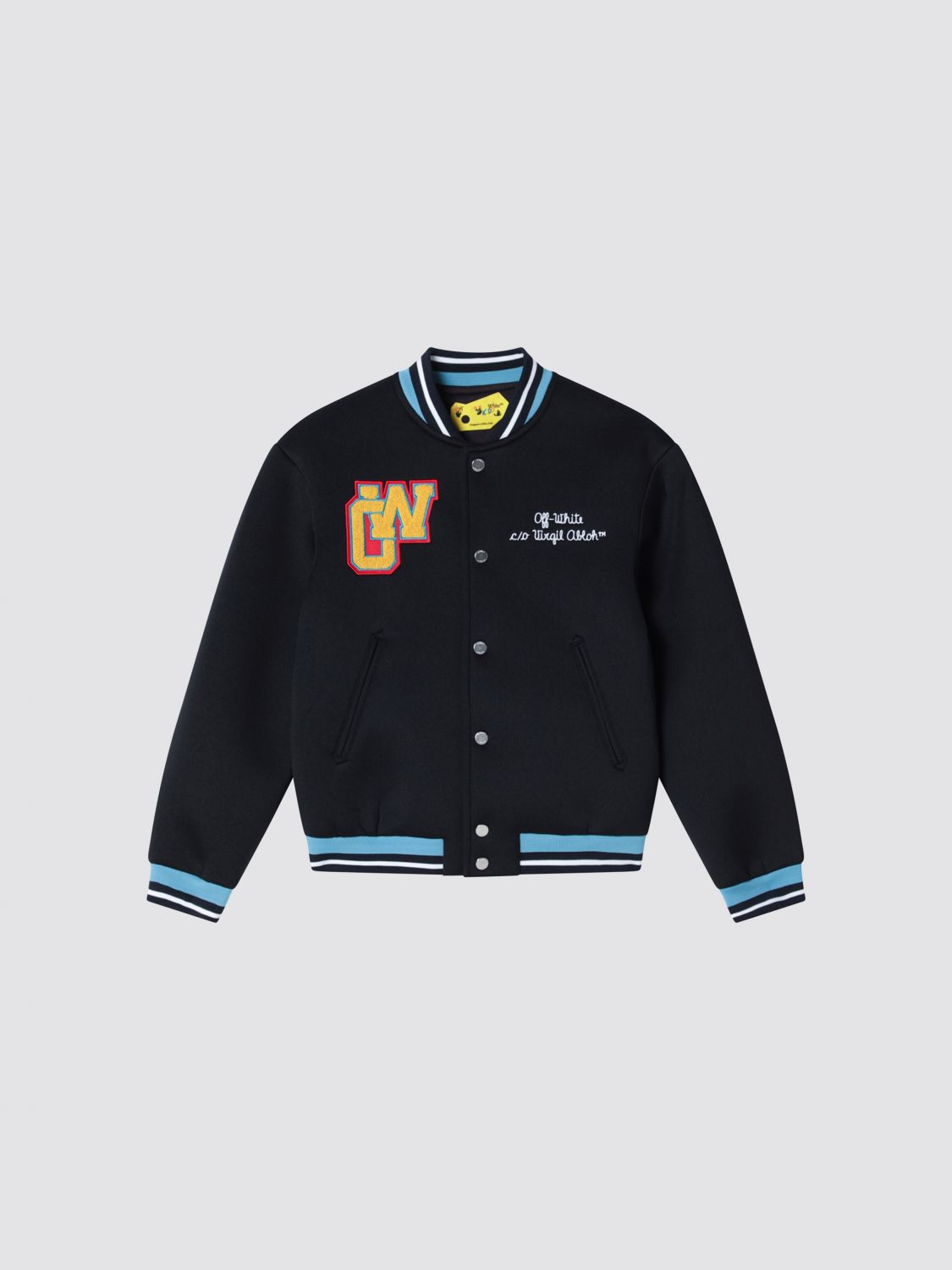 Off-White Kids Cotton Bomber Jacket With Arrow Logo　オフホワイト キッズ コットン ボンバー ジャケット アロー ロゴ Off-White