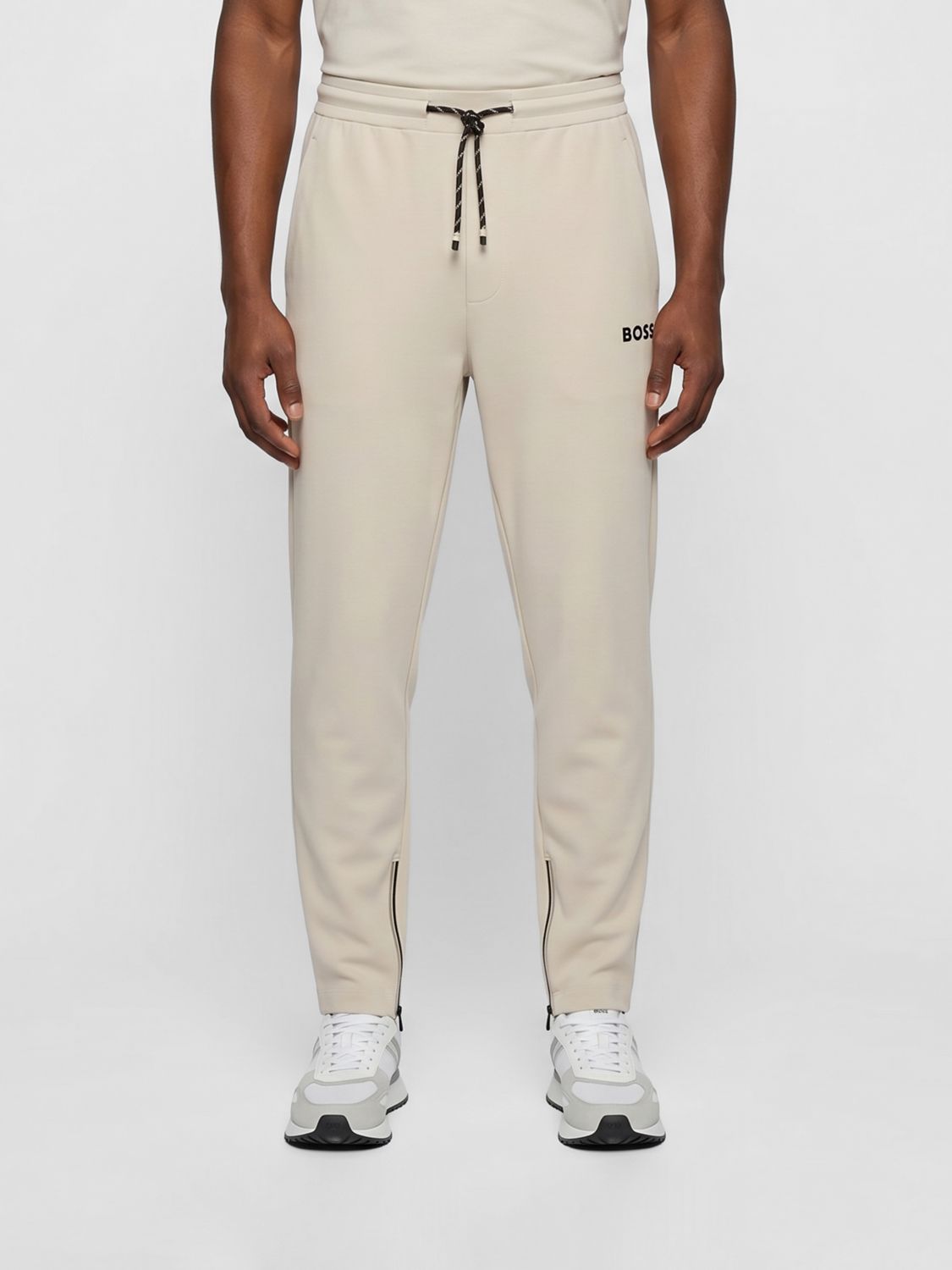 BOSS Pants Men color Beige