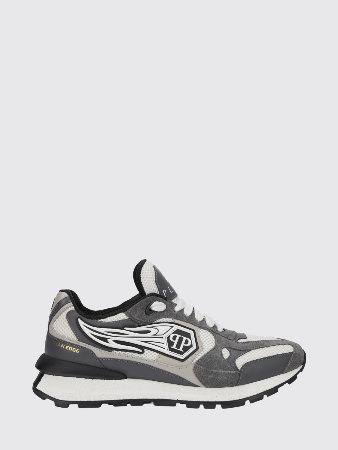 PHILIPP PLEIN Sneakers aus Leder und Mesh