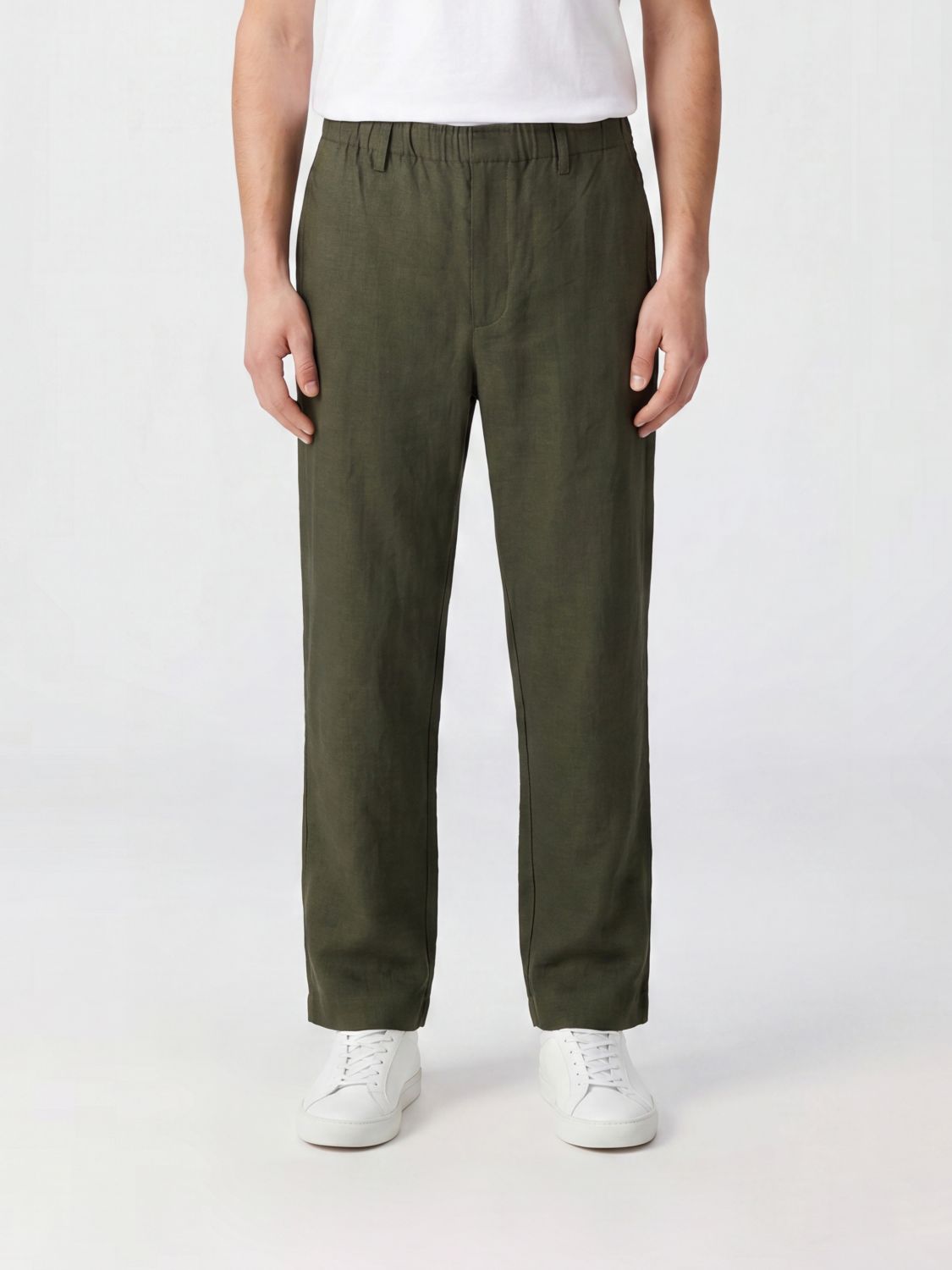 Commas Pantaloni regular in lino