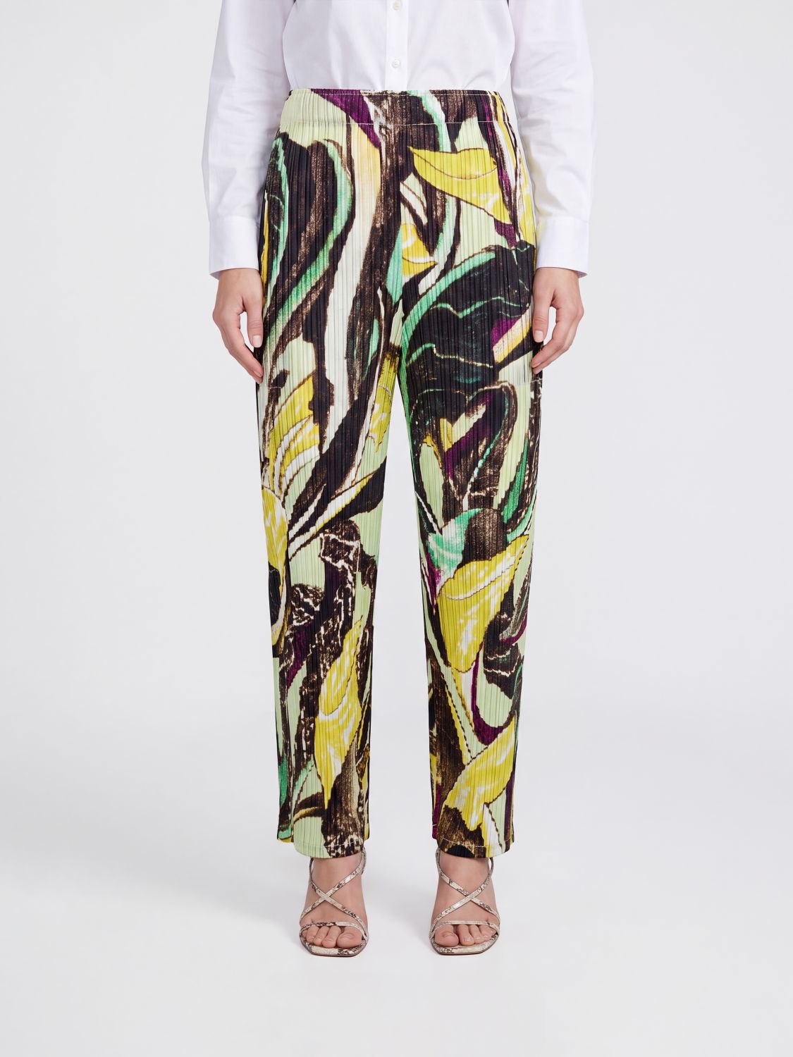 PLEATS PLEASE ISSEY MIYAKE Pantaloni Donna colore Verde