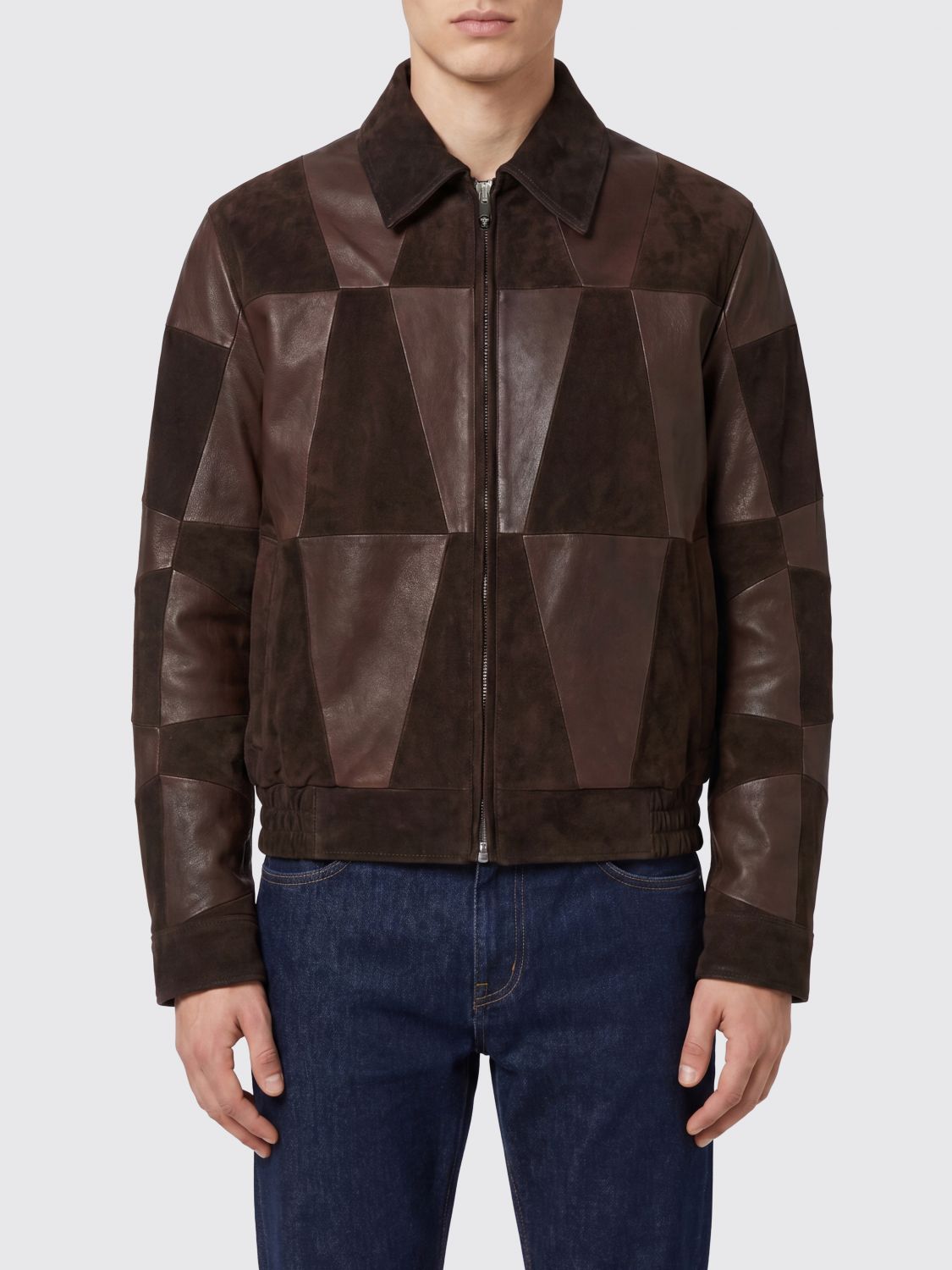 Versace Jacket Men Color Brown