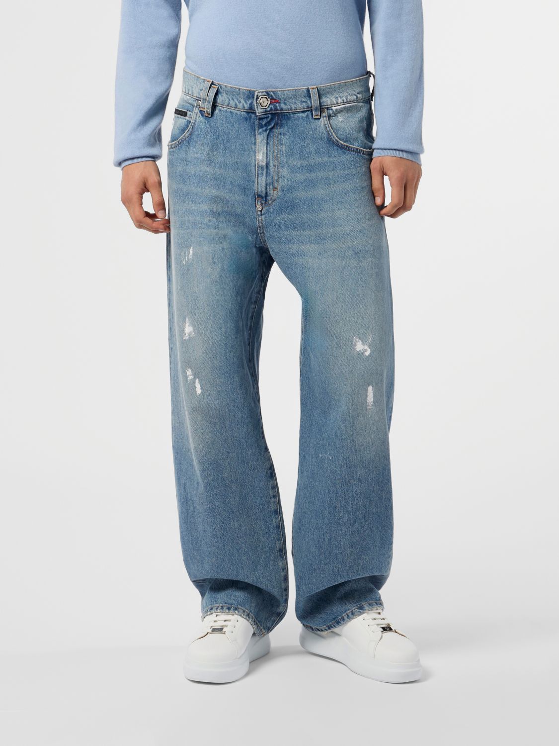 PHILIPP PLEIN Wide-Leg Jeans in Denim