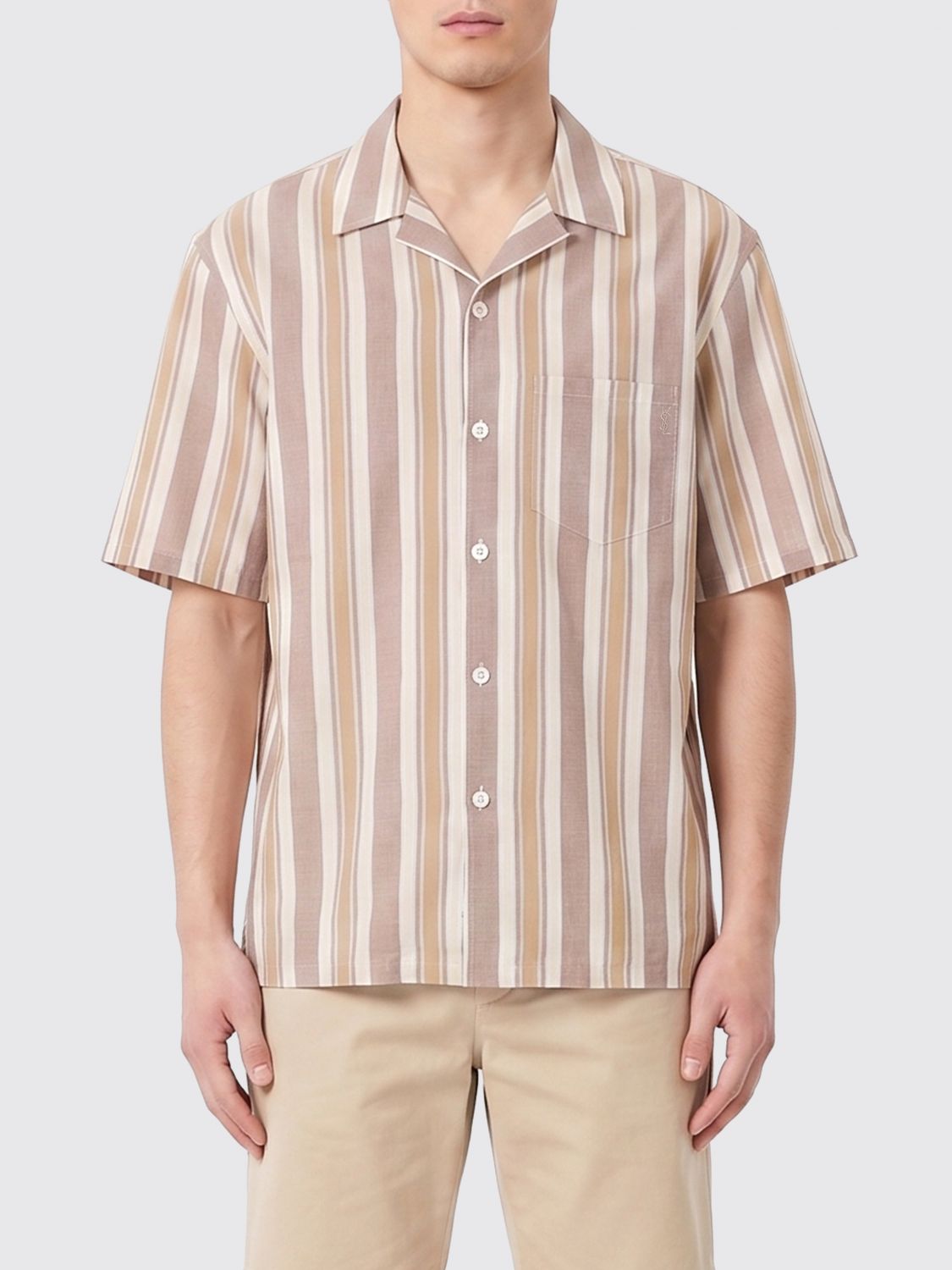 SAINT LAURENT Camicia in cotone a righe